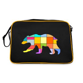 Bear parts - Retro Bag - black/gold - Back