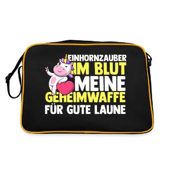 Licorne - Sac Retro - noir/or - Dos