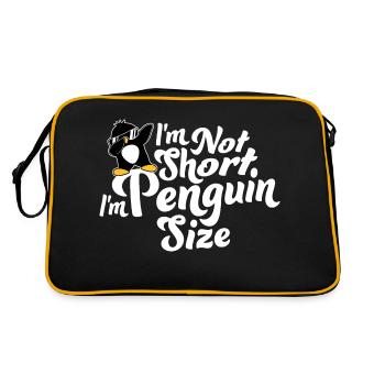 Je ne suis pas court, je suis pingouin taille dabbing dab dance - Sac Retro - noir/or - Dos