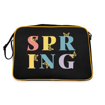 Spring at last! - Retro Bag - black/gold - Back