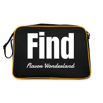 Une cuisine magique présente des découvertes passionnantes - Sac Retro - noir/or - Dos