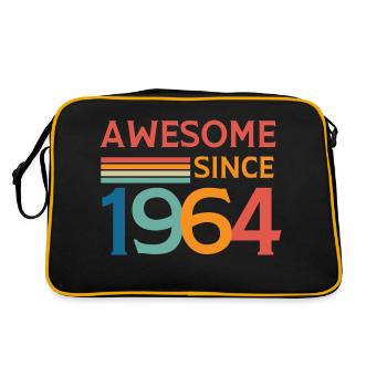 Awesome since 1964 - Sac Retro - noir/or - Dos