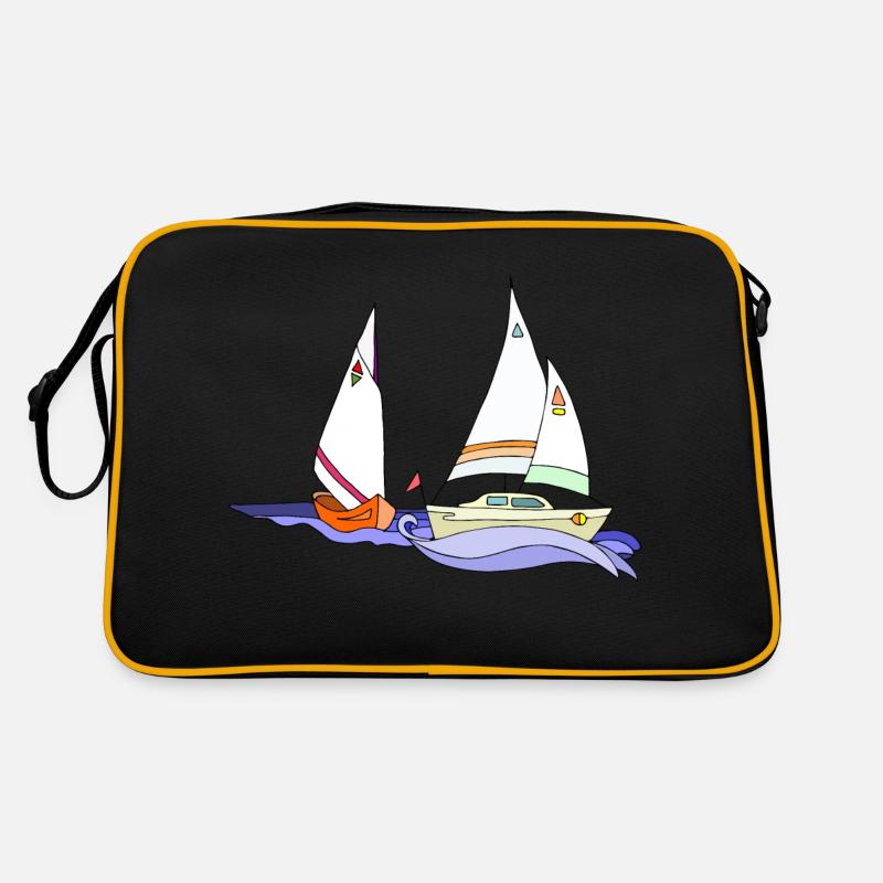Segelboote Retro Tasche