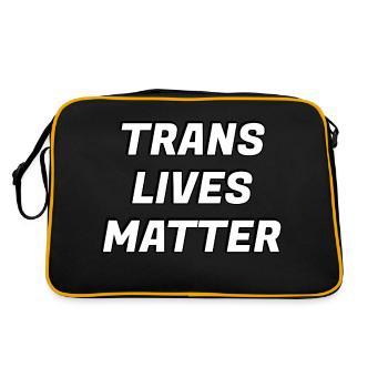 Trans lives matter - Retro Bag - black/gold - Back