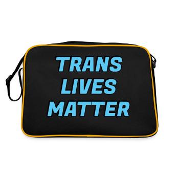 Trans lives matter - Retro Bag - black/gold - Back