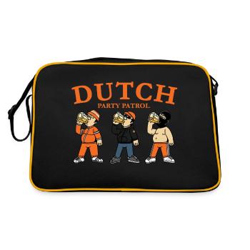 Dutch Party Patrol For Hooligans - Retro Bag - black/gold - Back
