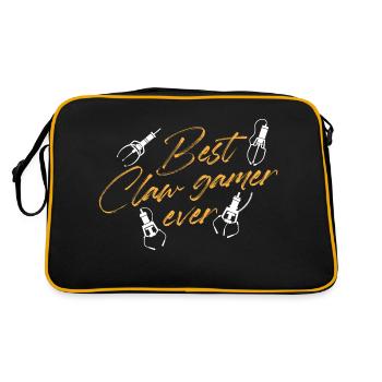Best Claw Game Ever Arcade Crane Machine - Retro Tasche - Schwarz/Gold - Hinten