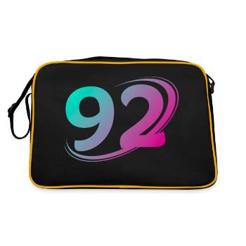 Numéro 92 multicolore - Sac Retro - noir/or - Dos