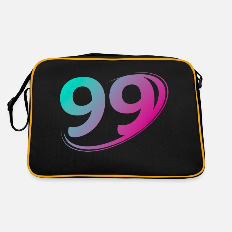 Number 99 multicolor Retro Bag