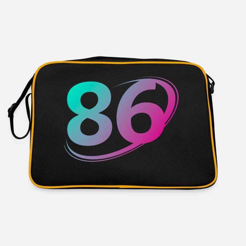 Numéro 86 multicolore Sac Retro