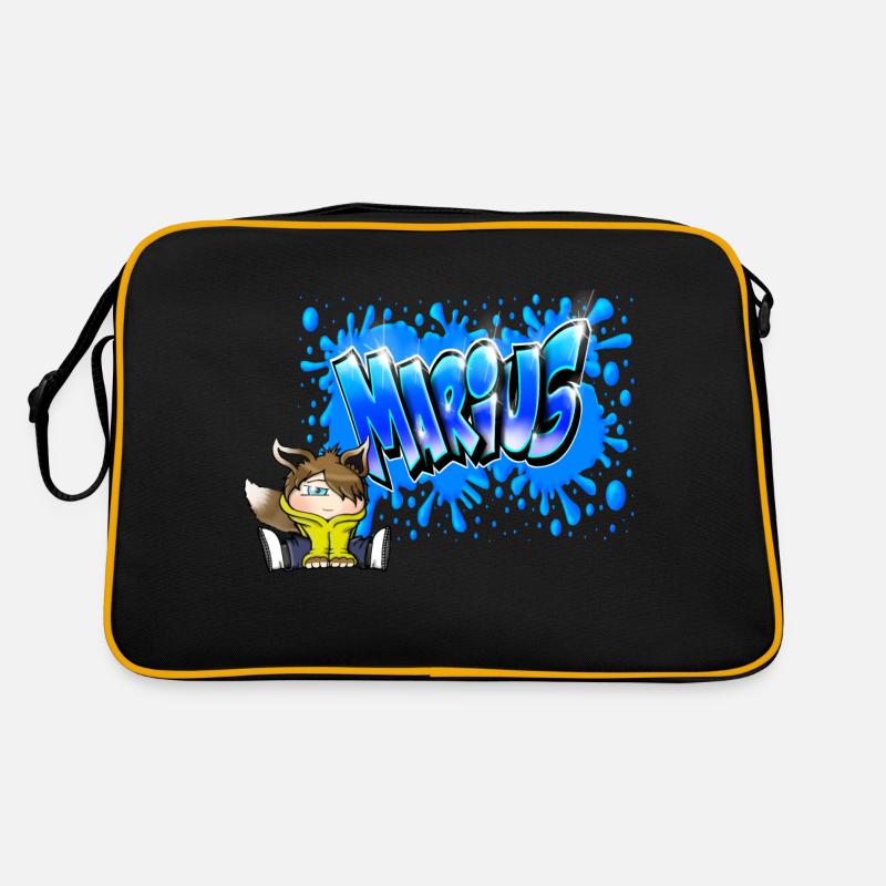 MARIUS GRAFFITI NAME PRINT Sac Retro