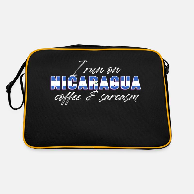 I run on nicaragua coffe and sarcasm Design Retro Bag
