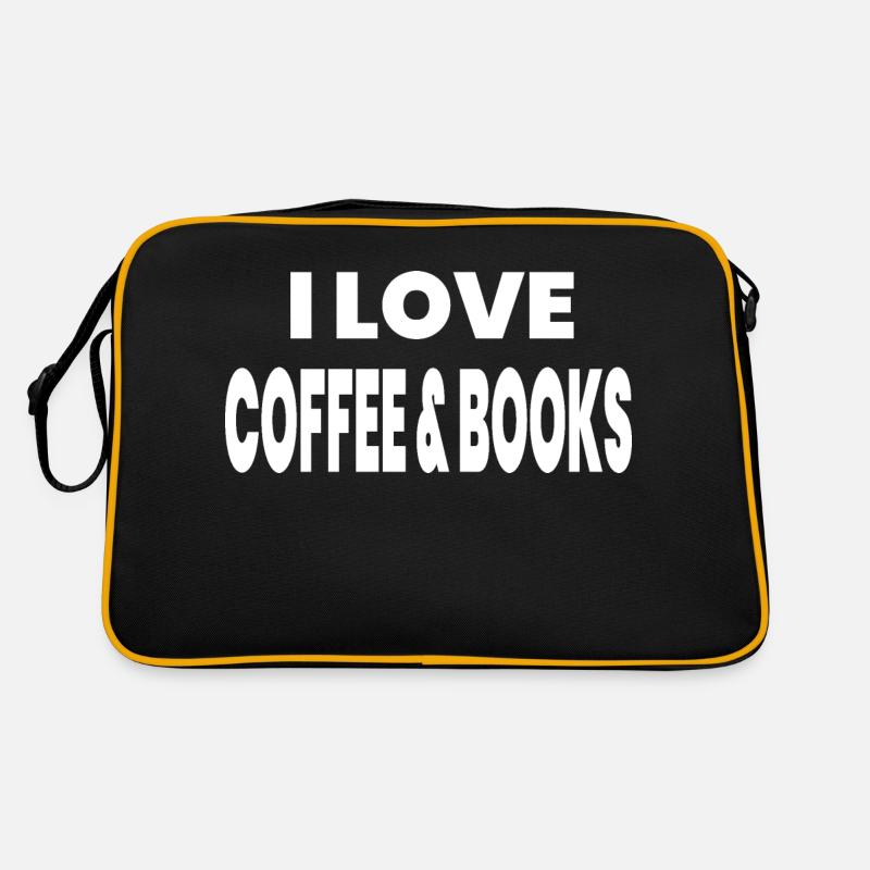 Kaffee - Retro Tasche - Schwarz/Gold