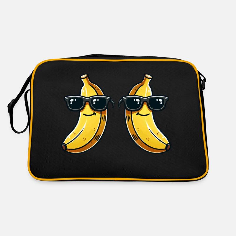 banane sonnenbrille comic 2 Retro Tasche