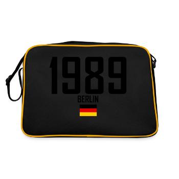 Berlin 1989, symbole de paix - Sac Retro - noir/or - Dos