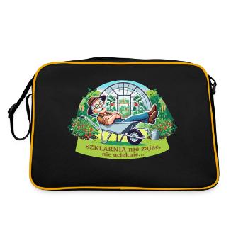 A greenhouse will not run away - Retro Bag - black/gold - Back
