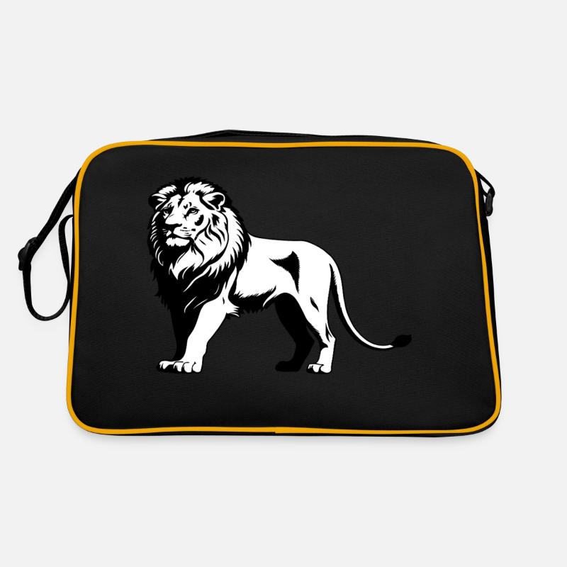 Lion - Cute Wildcat Design Sac Retro
