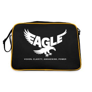Eagle Power Animal – Conception d’animaux totem spirituels - Sac Retro - noir/or - Dos