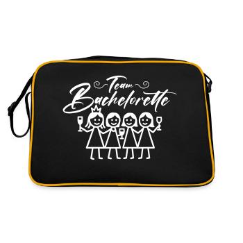 Bachelorette Team Girls - Sac Retro - noir/or - Dos