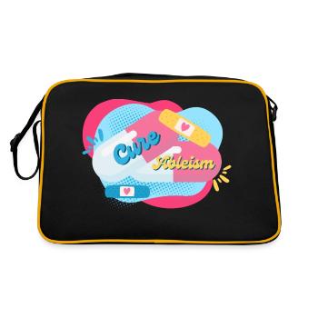 Cure Capacitism Fond coloré pilules patch - Sac Retro - noir/or - Dos