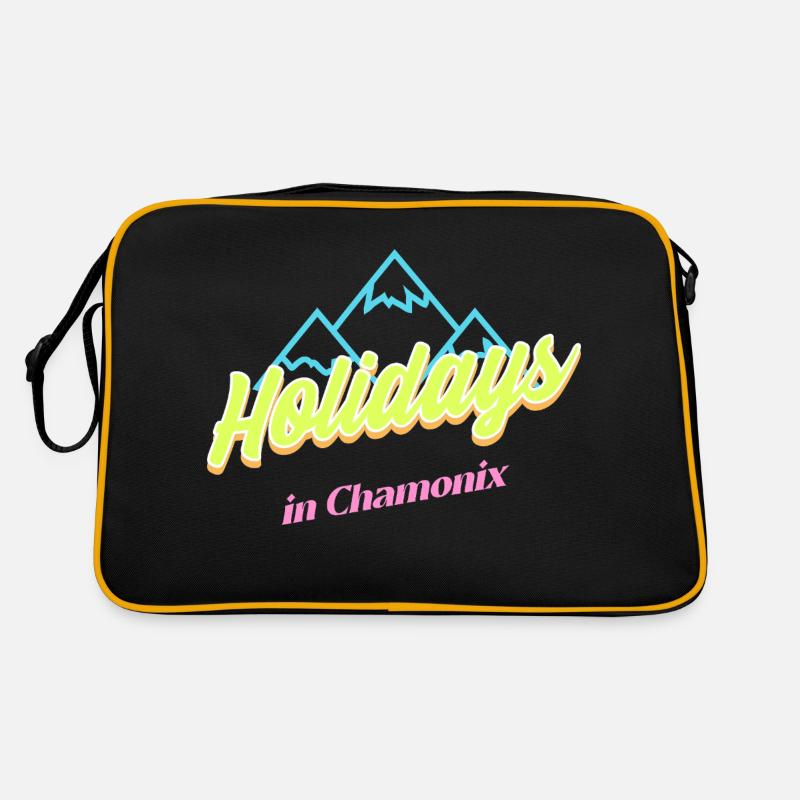 80's Hliday in Chamonix - Retro Bag - black/gold