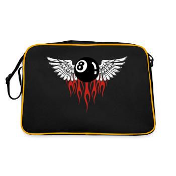 8 ball - Sac Retro - noir/or - Dos