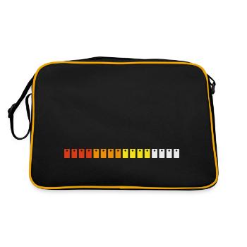 808 - Sac Retro - noir/or - Dos