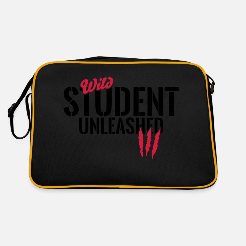 Wilder Student entfesselt Retro Tasche