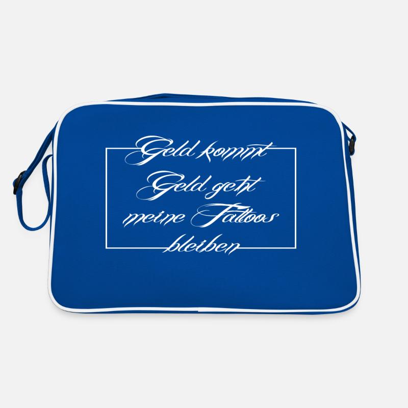 Tattoo Spruch, tattoo Retro Tasche