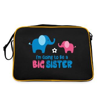 Big Sister Elephant - Sac Retro - noir/or - Dos