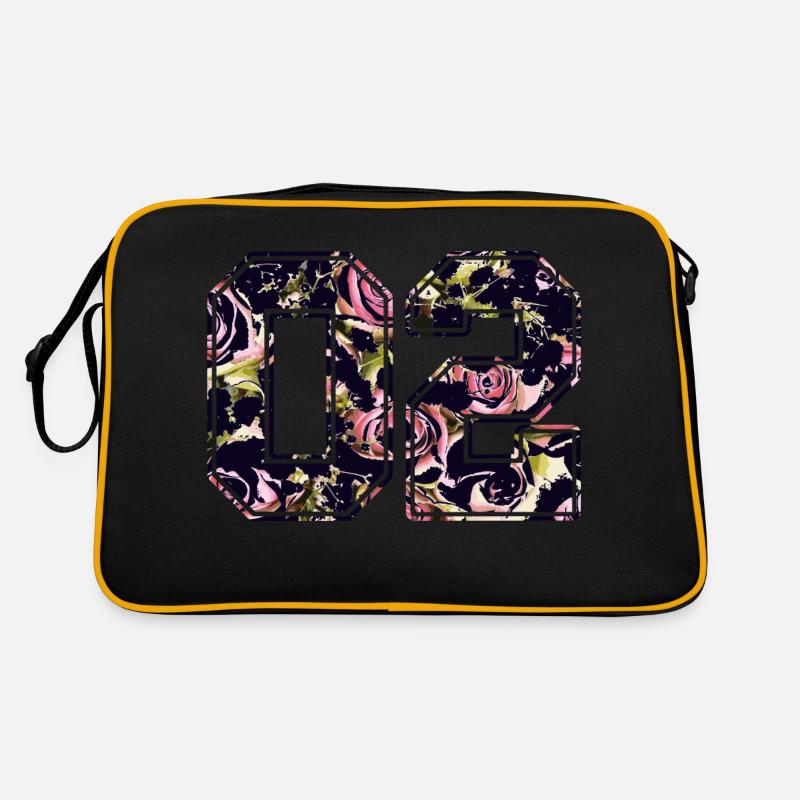 Number two 02 roses pattern Retro Bag