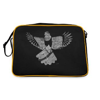 Magpies-Newcastle-darker - Retro Bag - black/gold - Back