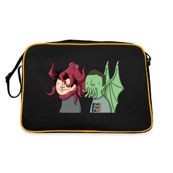 WANKTHULHU - Sac Retro - noir/or - Dos