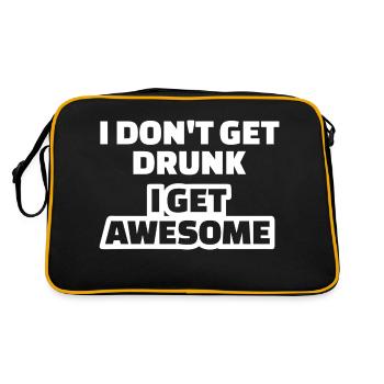 st patricks for st. patricks day the irish shamroc - Retro Bag - black/gold - Back