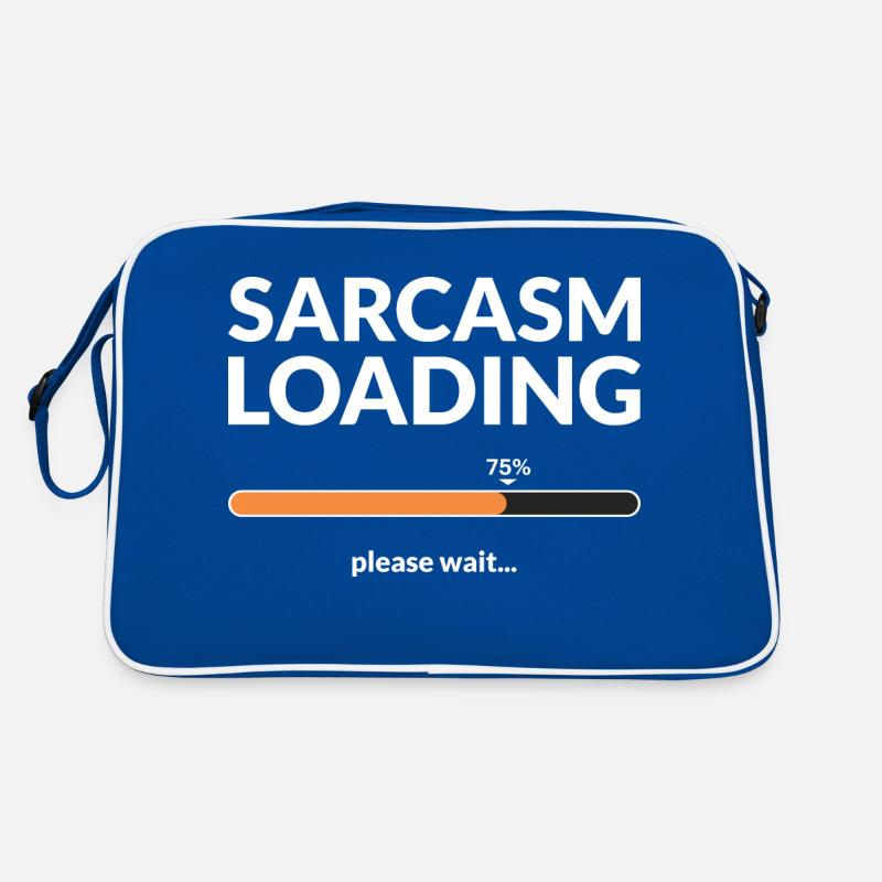 Sarcasm loading please wait Retro Bag