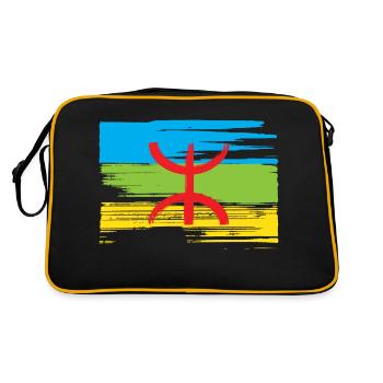 Drapeau Amazigh (Amazigh inside) - Sac Retro - noir/or - Dos