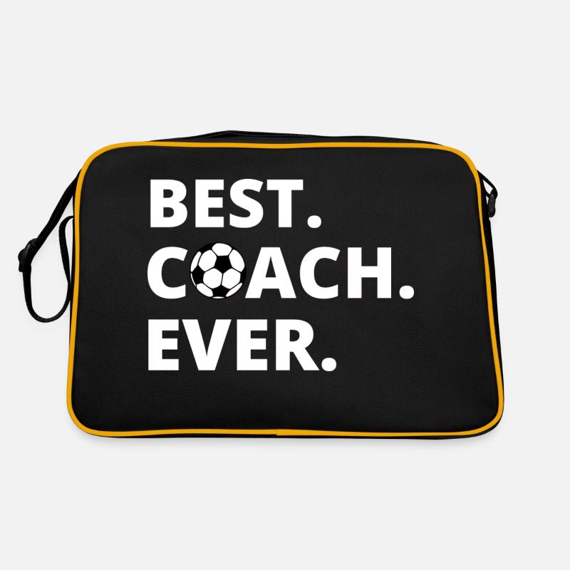 BEST COACH EVER - Retro Bag - black/gold