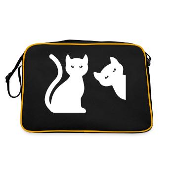 Cat Katze - Retro Bag - black/gold - Back