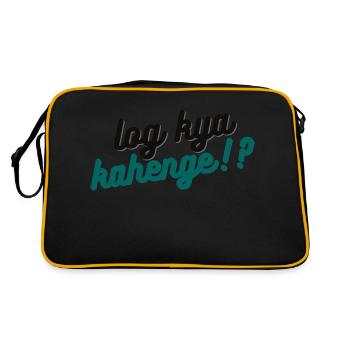 DESI:Log Kya Kahenge?! What will people say?(Teal) - Retro Bag - black/gold - Back