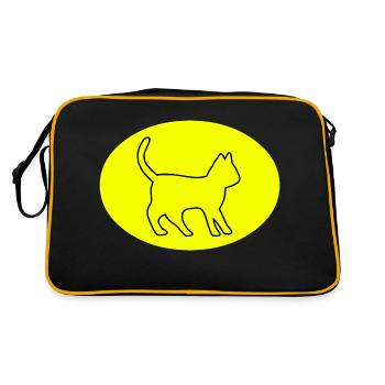 Chat - Sac Retro - noir/or - Dos