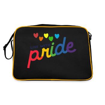 living with Pride - Retro Bag - black/gold - Back