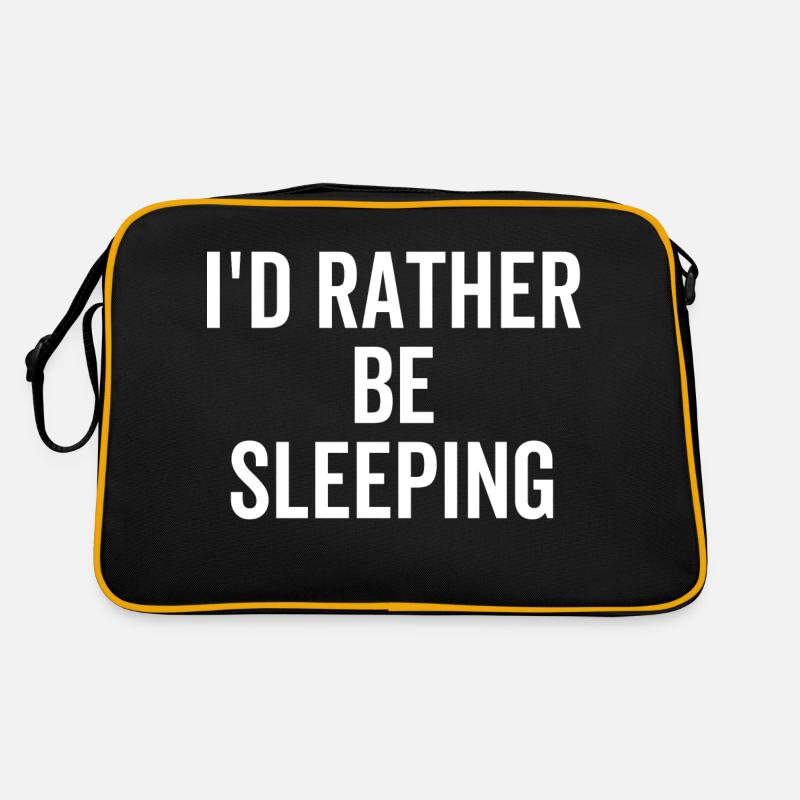 I'd Rather Be Sleeping Retro Bag