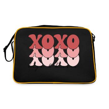 XOXO - Retro Tasche - Schwarz/Gold - Hinten