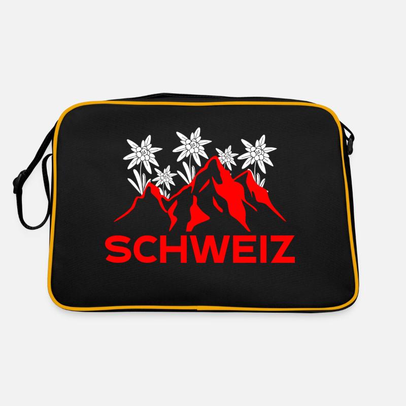 Schweizer Berge Retro Tasche
