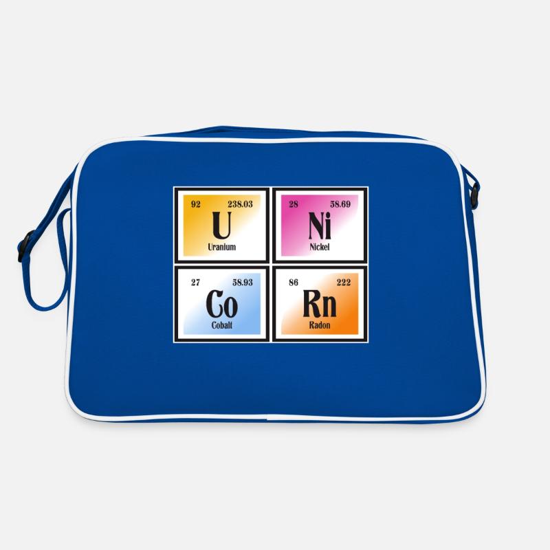 Einhorn | Periodensystem der Elemente Retro Tasche