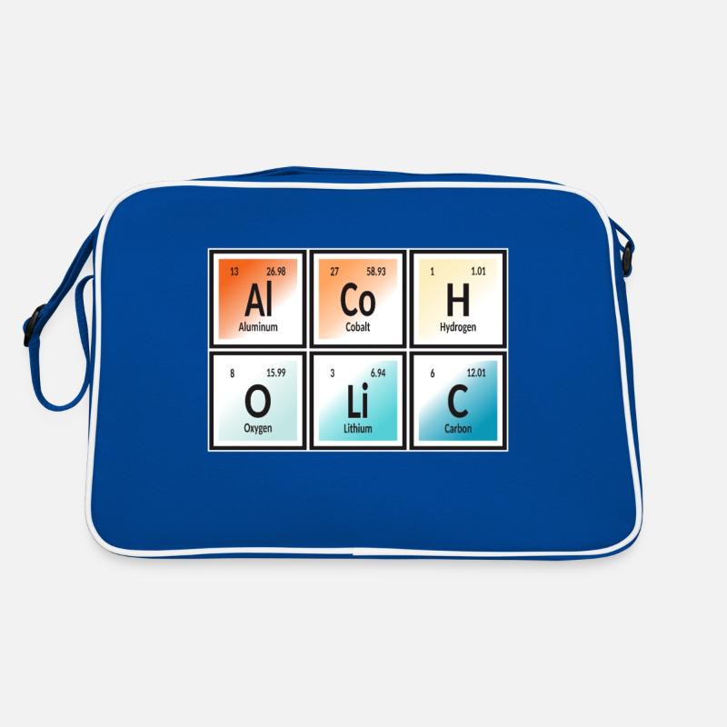 Alkoholische | Periodensystem der Elemente Retro Tasche
