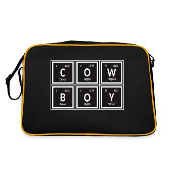 Cowboy | Tableau périodique des éléments - Sac Retro - noir/or - Dos
