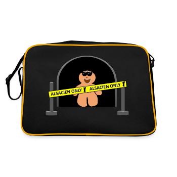 Alsacien Only - Sac Retro - noir/or - Dos