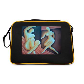 Adam et Ève - Sac Retro - noir/or - Dos