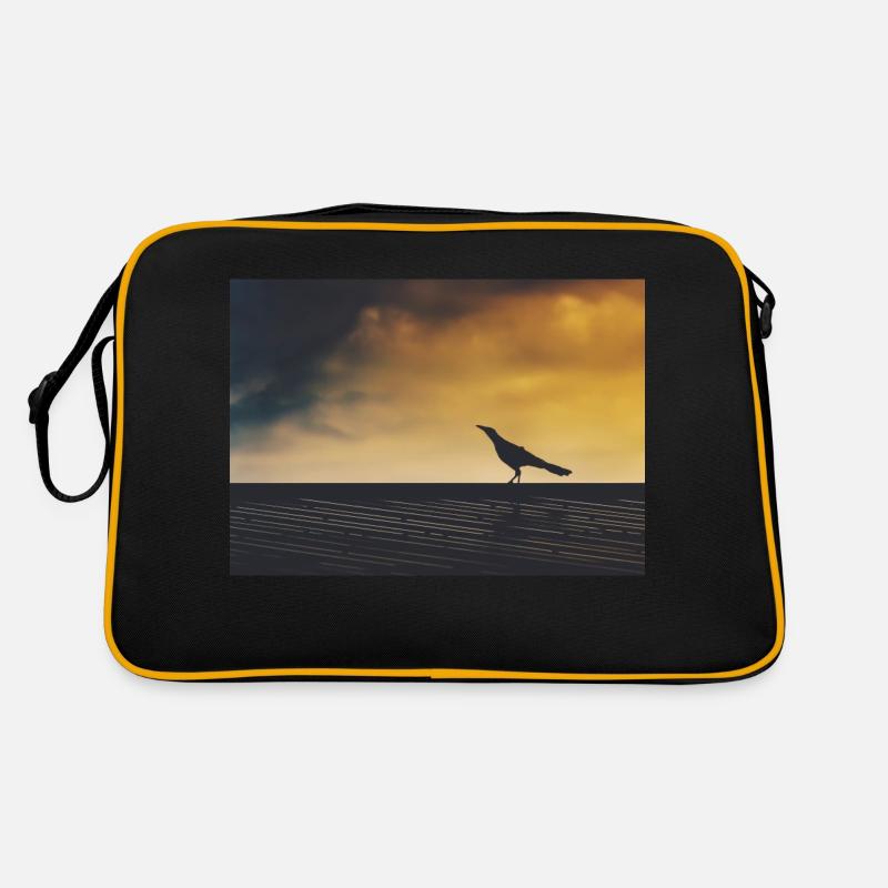 Crow exploring Retro Bag